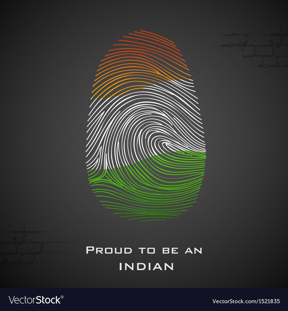 Proud to be an indian Royalty Free Vector Image