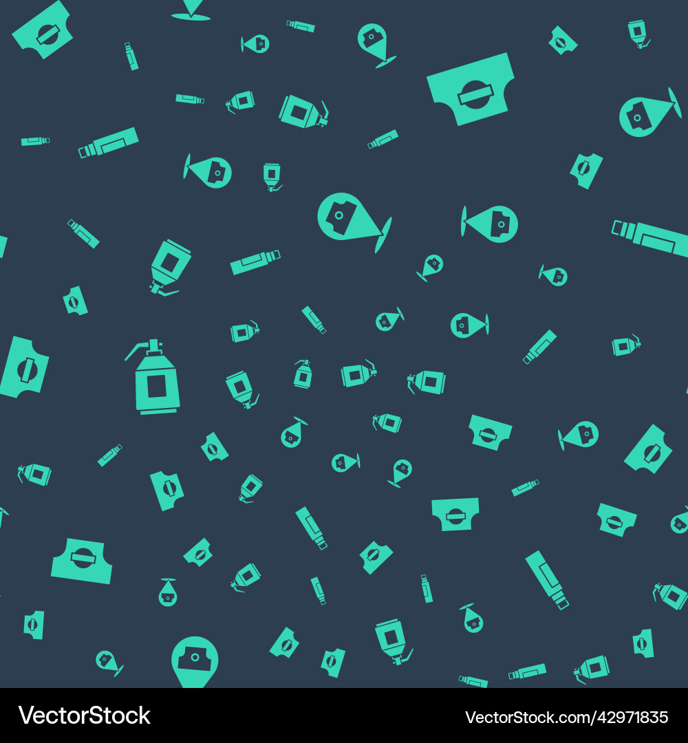 Set paint spray can spray nozzle cap gun Vector Image