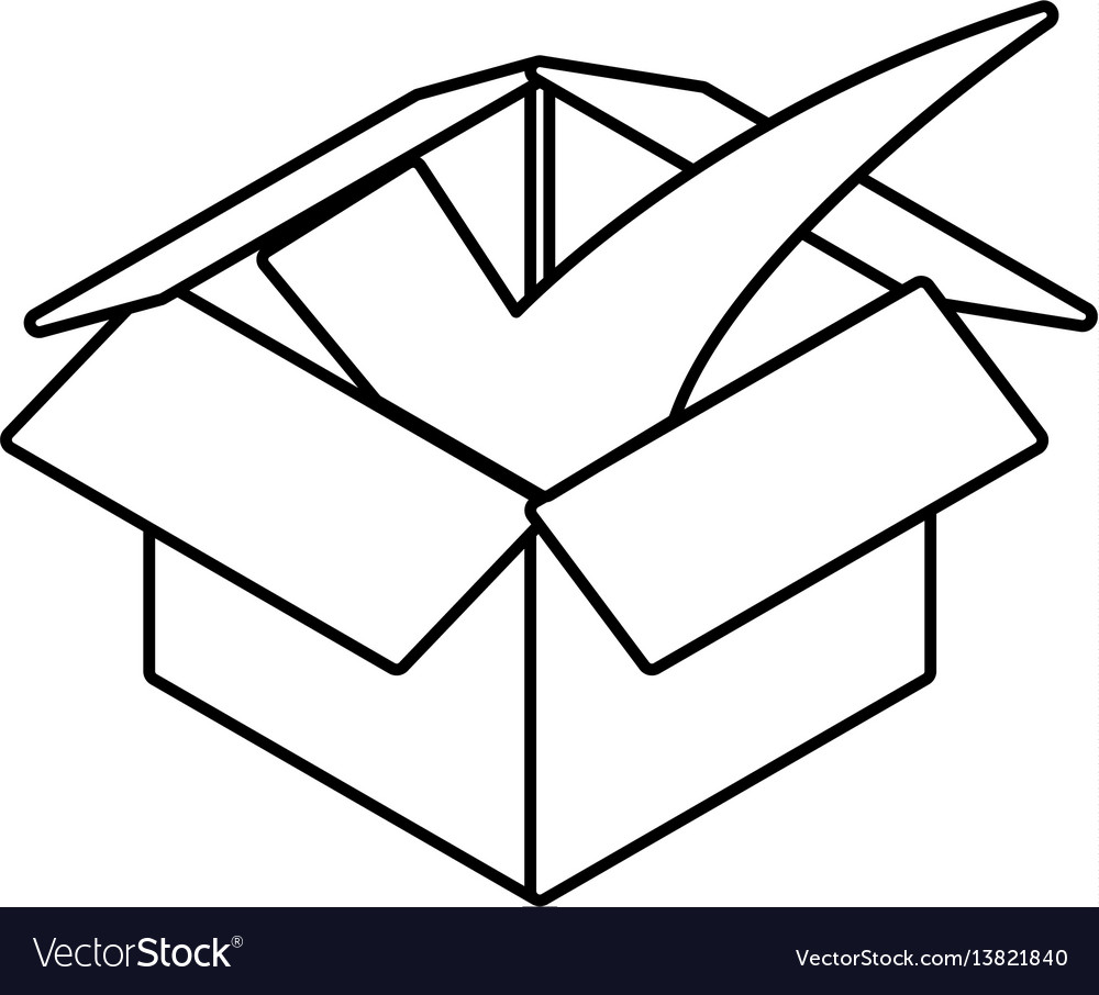 Box delivery package Royalty Free Vector Image