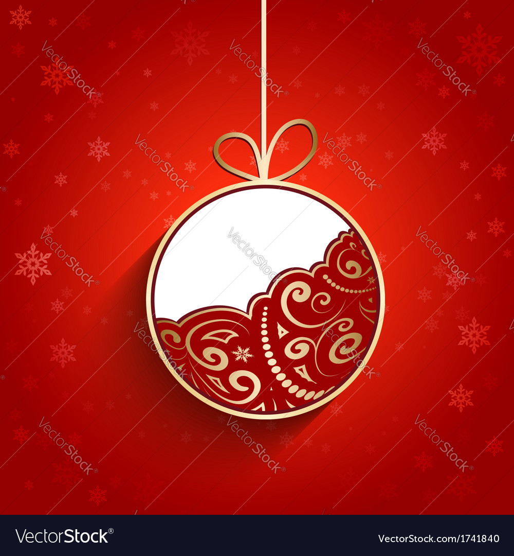 Christmas ball Royalty Free Vector Image - VectorStock