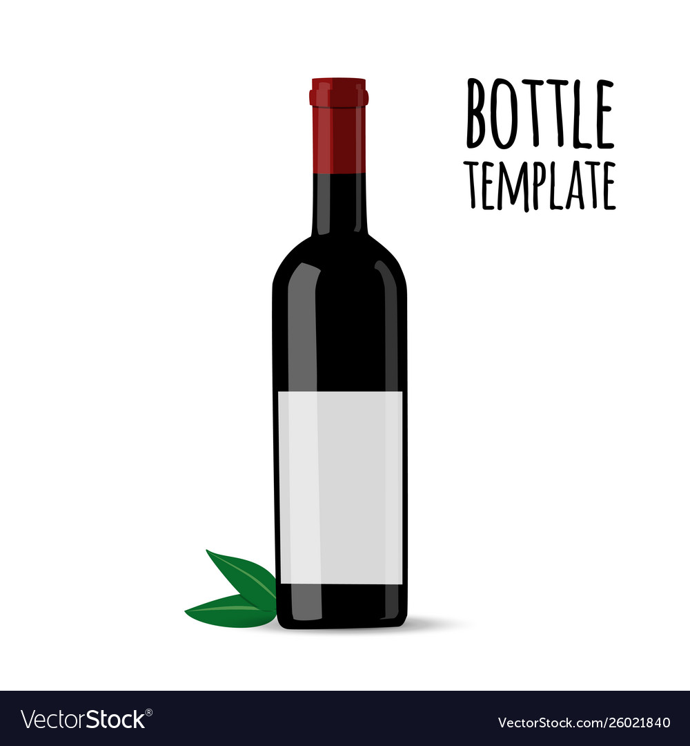 Empty label. Dark Bottle.