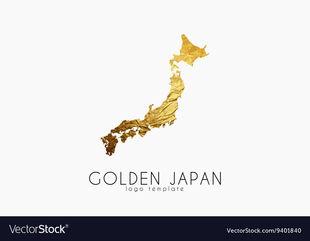 Japan map logo Royalty Free Vector Image - VectorStock