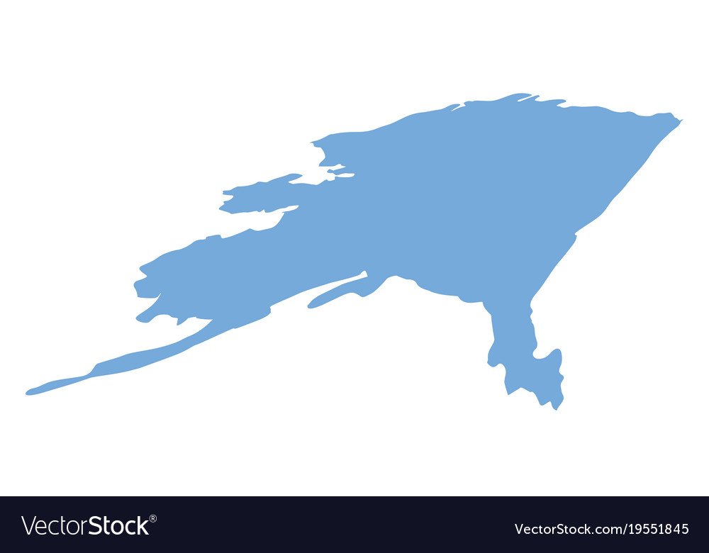 Alaska state map Royalty Free Vector Image - VectorStock