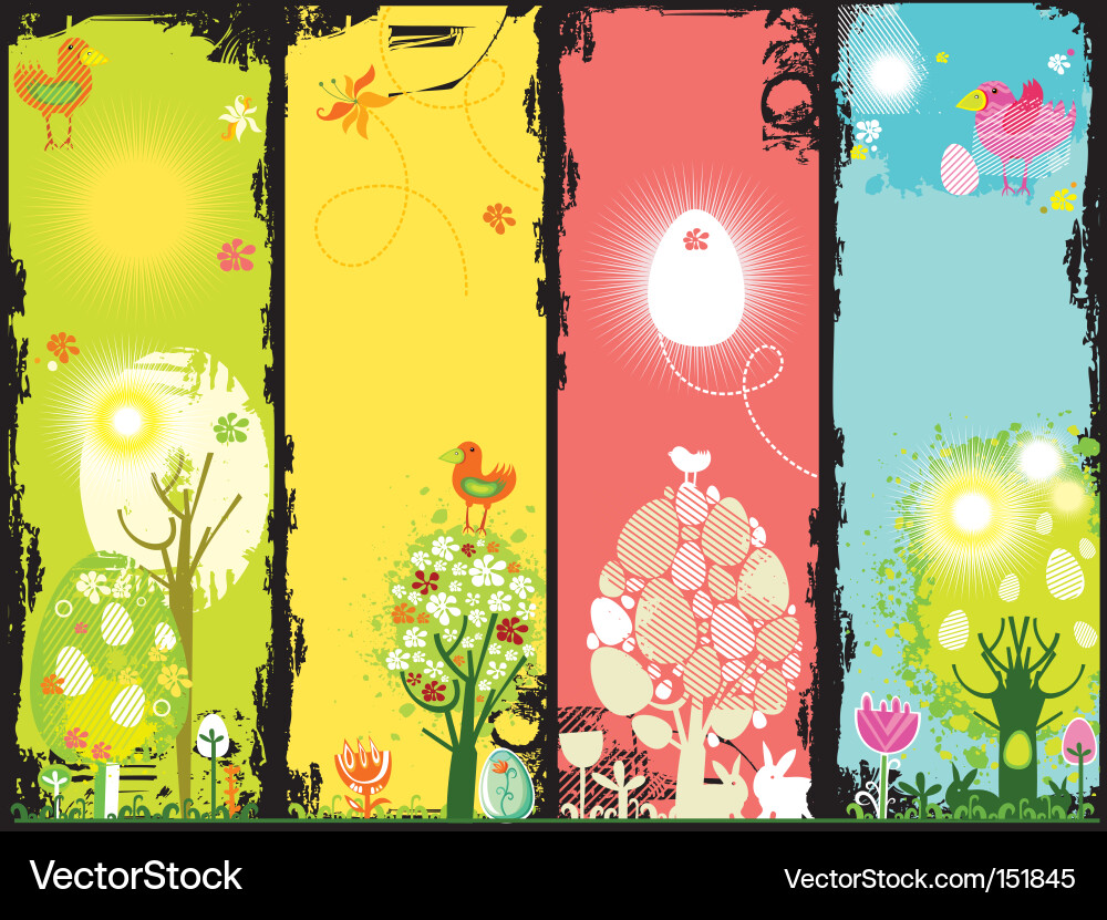 Easter banners Royalty Free Vector Image - VectorStock