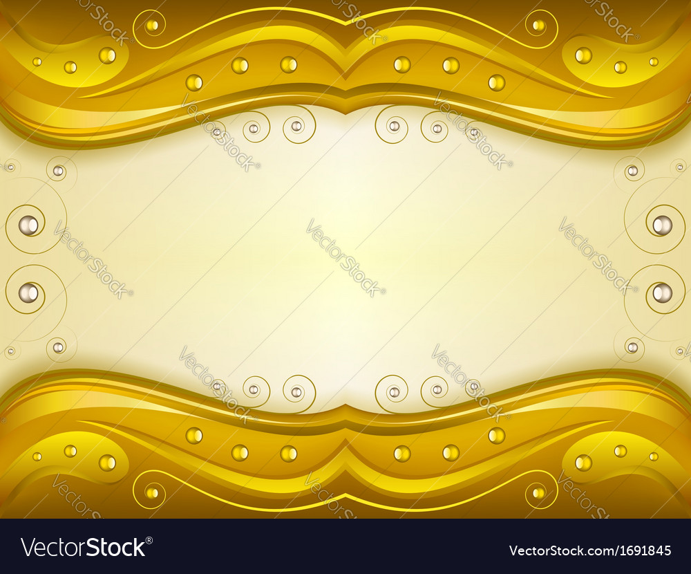 Fantasy Golden Background Royalty Free Vector Image