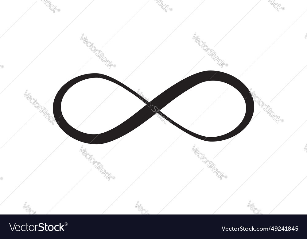Infinity endless sign symbol icon Royalty Free Vector Image