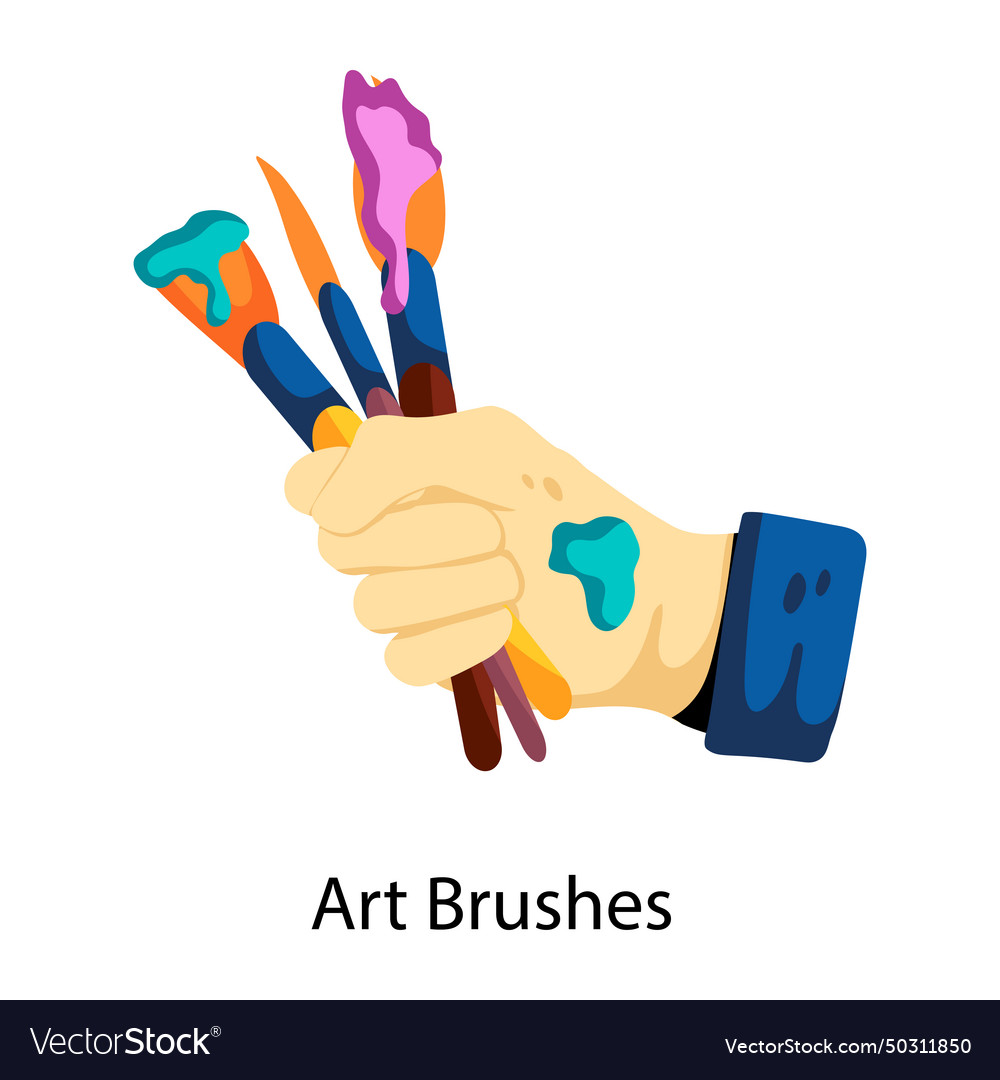 Art brushes Royalty Free Vector Image - VectorStock