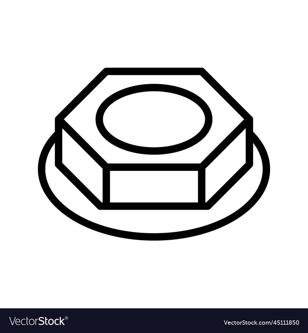 Bolt nut icon Royalty Free Vector Image - VectorStock