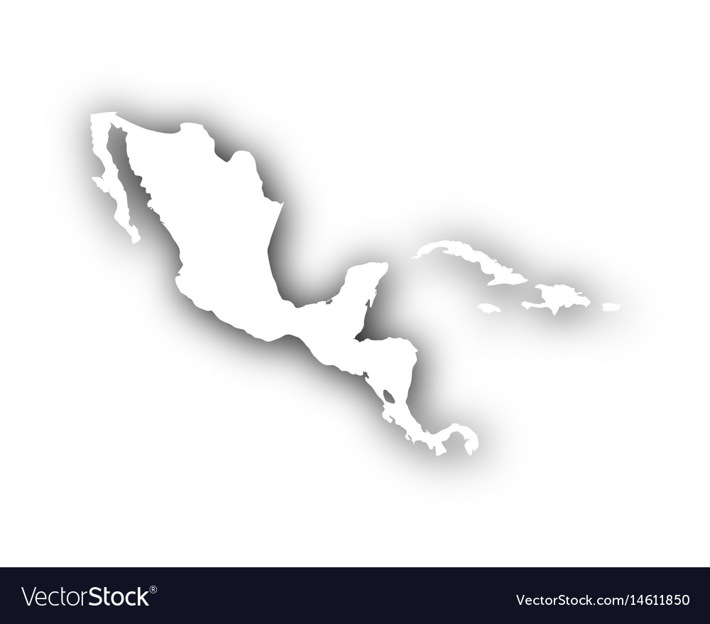 Map central america and caribbean