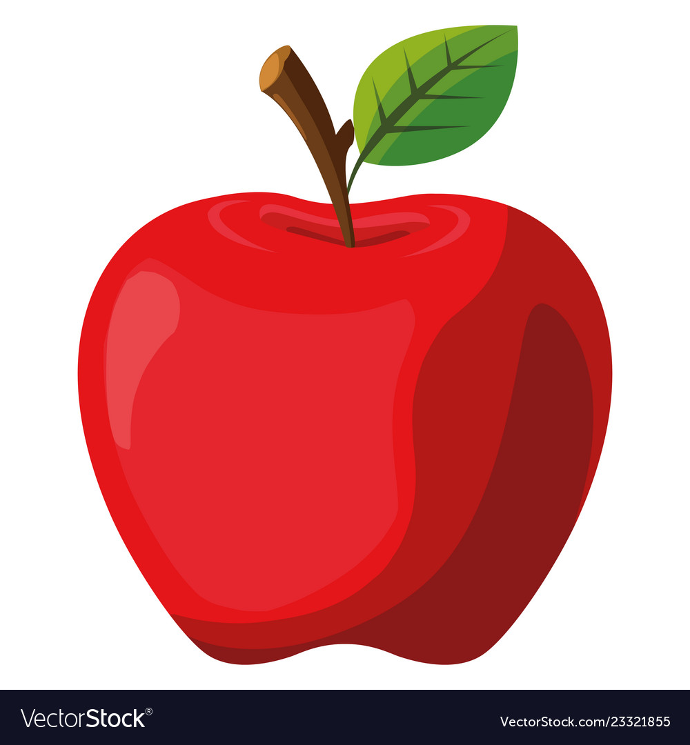 Premium Vector  Red apple vector healthy sweet fruit