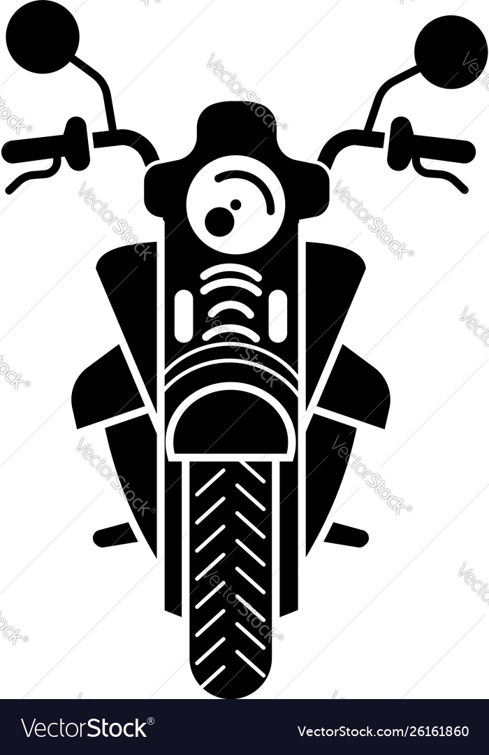 Download Front motorbike icon simple style Royalty Free Vector Image