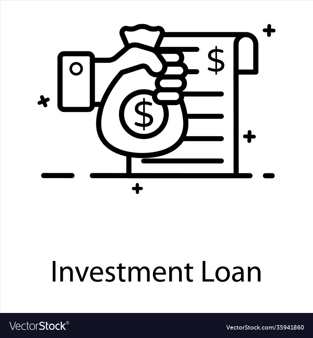 Investment loan Royalty Free Vector Image - VectorStock