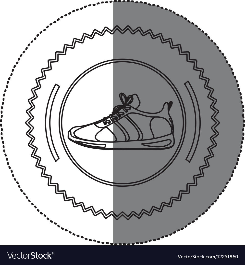 Isolated running shoes design Royalty Free Vector Image