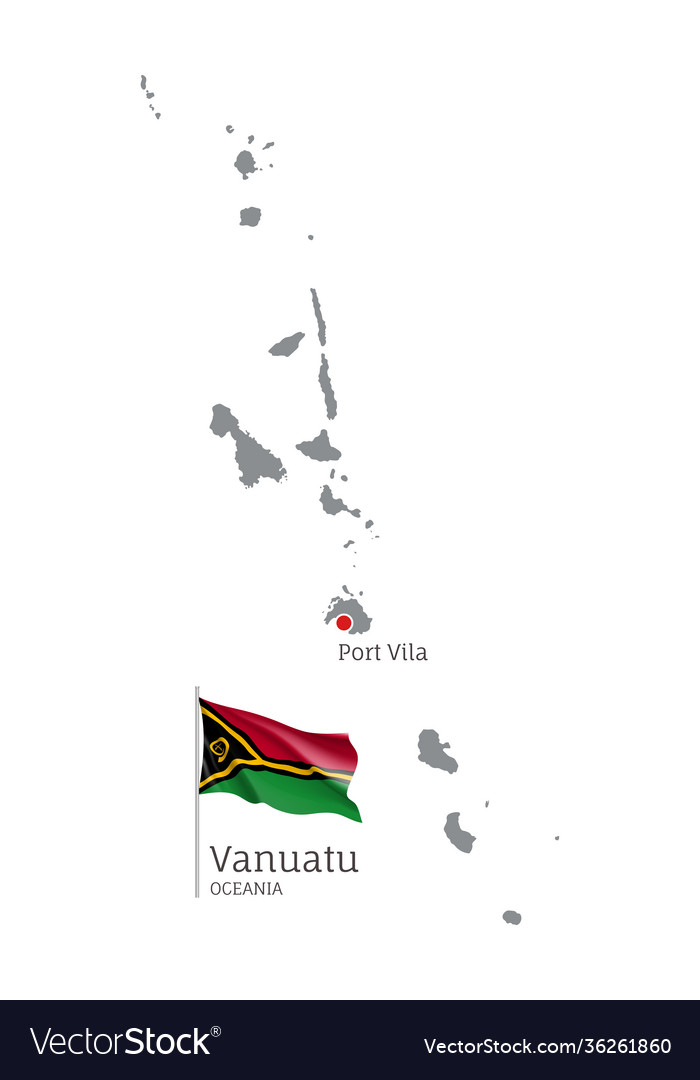 Map tonga with national flag Royalty Free Vector Image