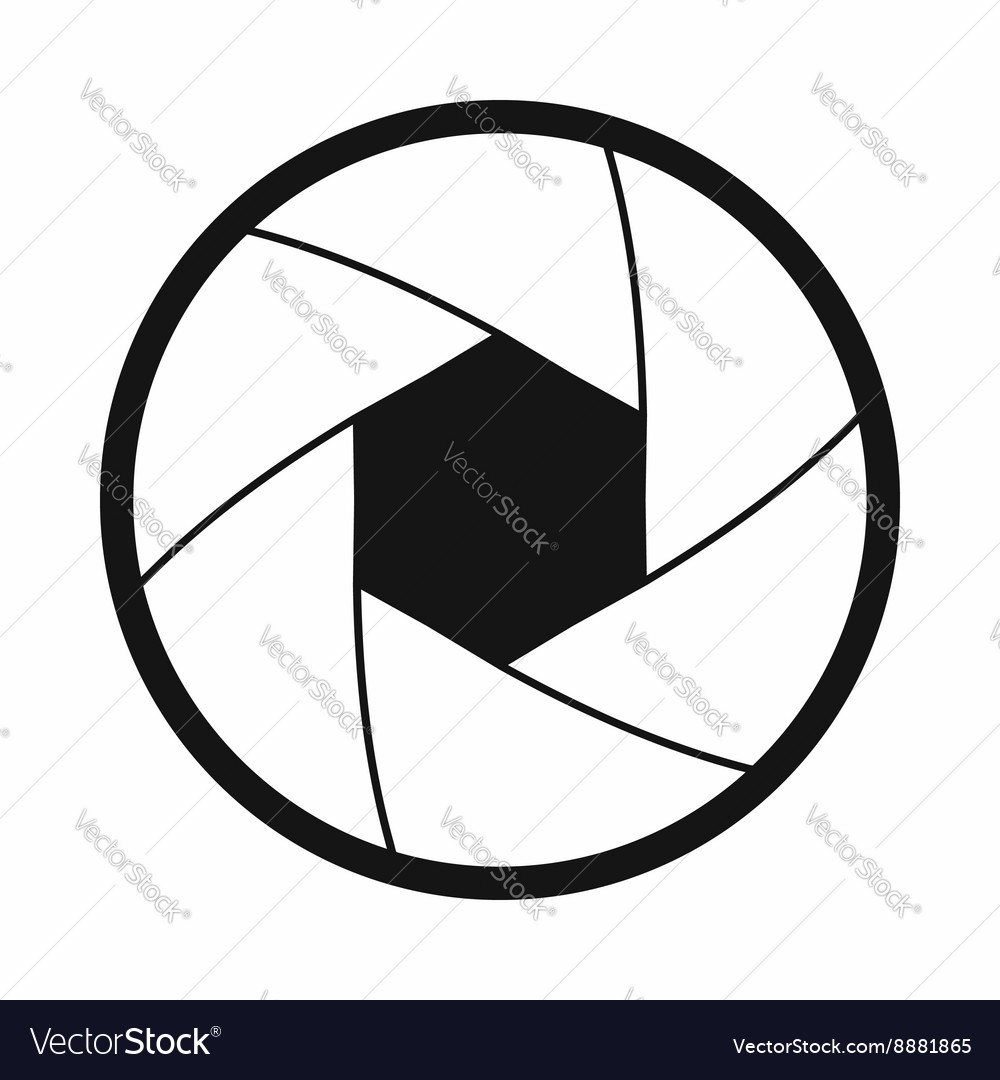 camera shutter logo vector