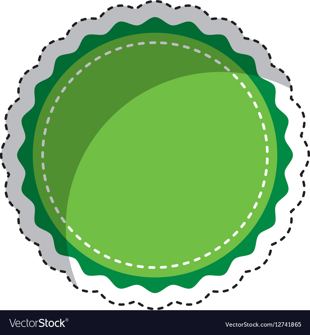 Circle seal stamp icon Royalty Free Vector Image