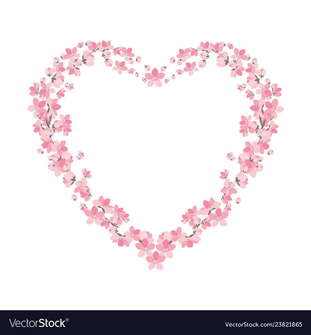 Flower decoration of sakura Royalty Free Vector Image