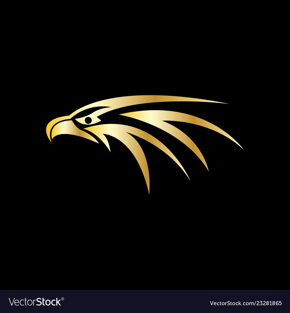 Golden Eagle Head Logo