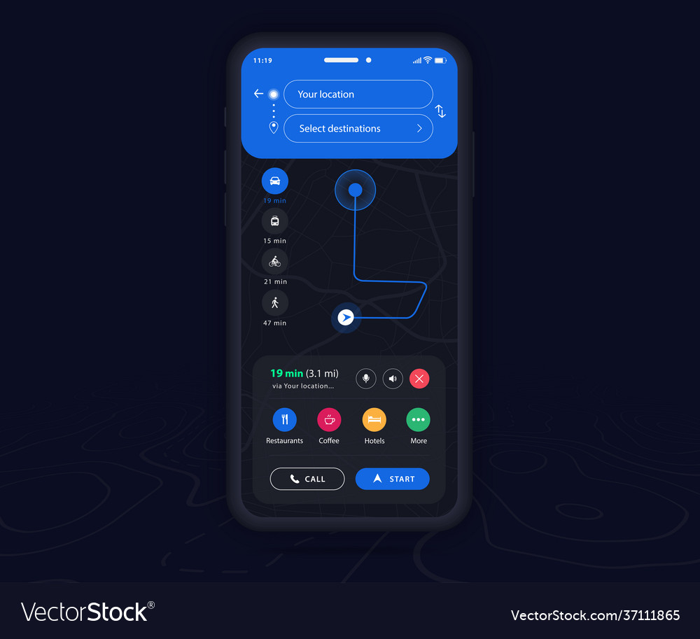 Dark ux. Map dark mode.