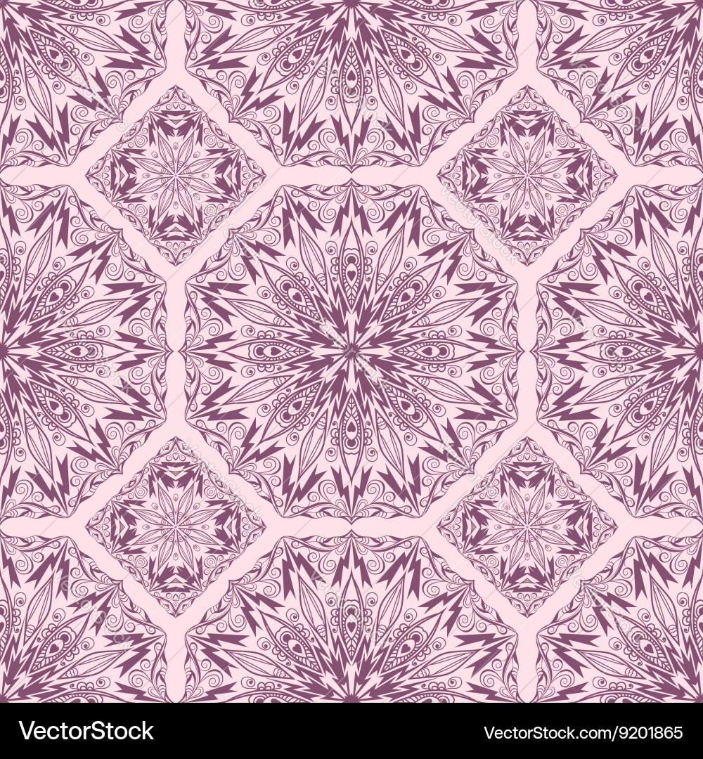 Seamless pattern from abstract elements Royalty Free Vector