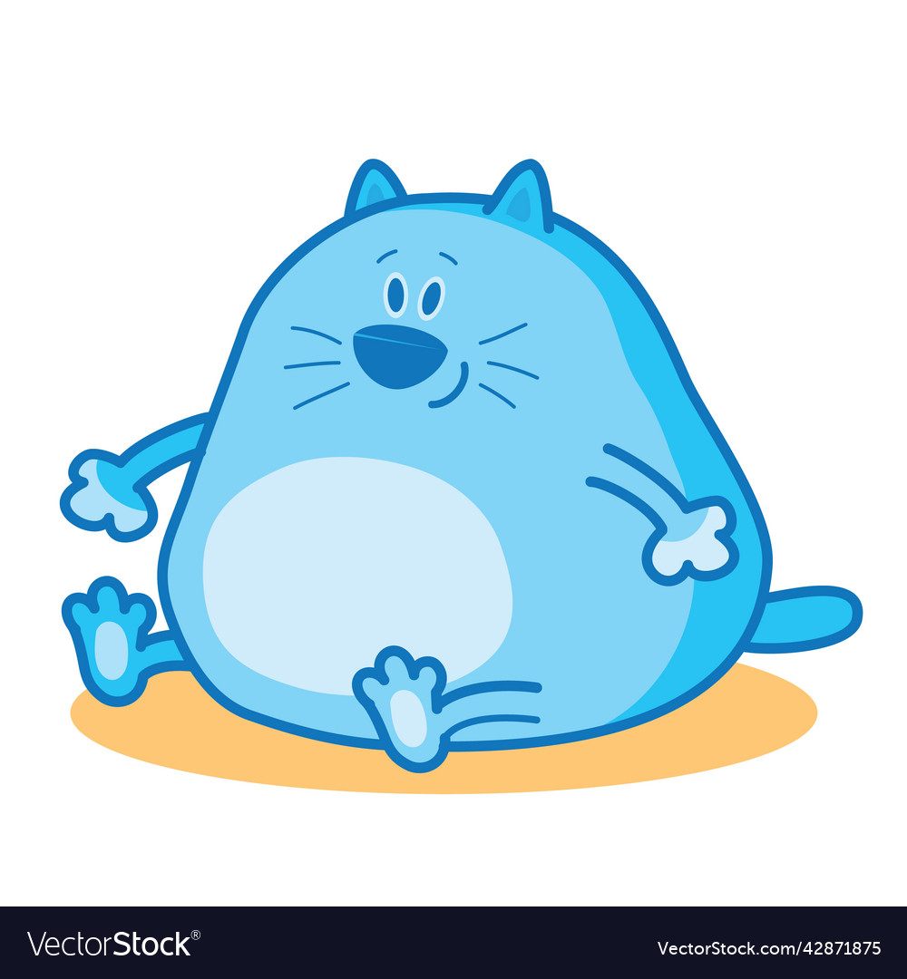 Fat sales blue cat