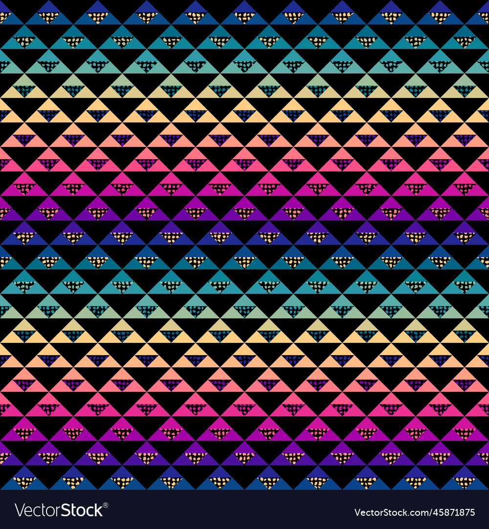Geometric abstract triangles pattern seamless Vector Image