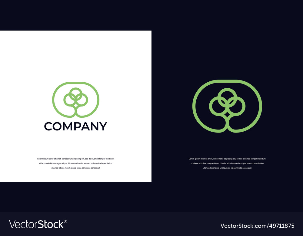 Simple tree logo design abstract