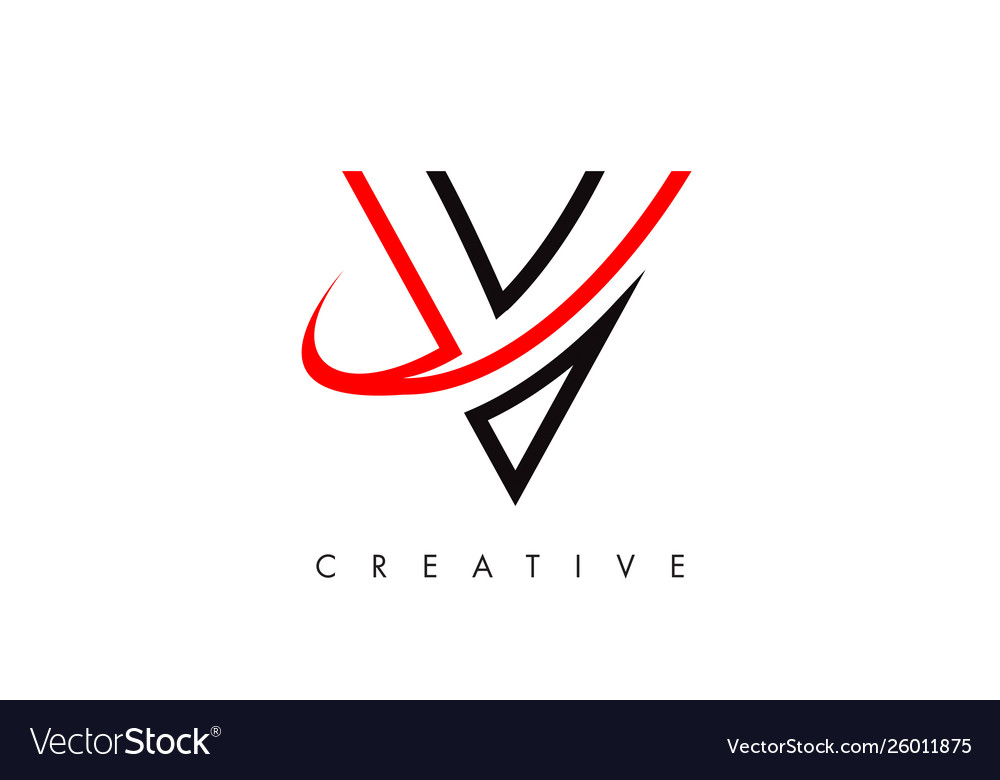 V letter design logo letter icon logo Royalty Free Vector