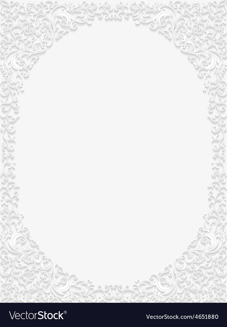 Decorative floral frame Royalty Free Vector Image