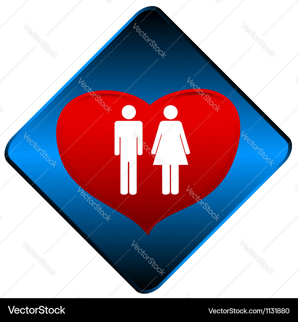 Man and woman symbol Royalty Free Vector Image