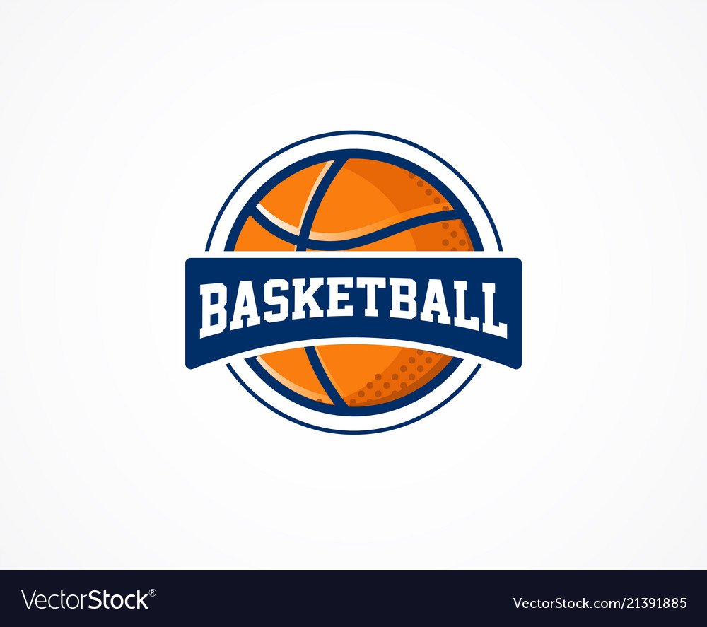 Basketball logo american sports symbol and icon Vector Image