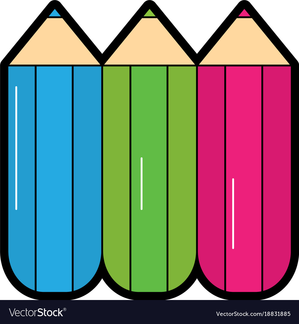 School Supplies Icon Image Royalty Free Vector Image