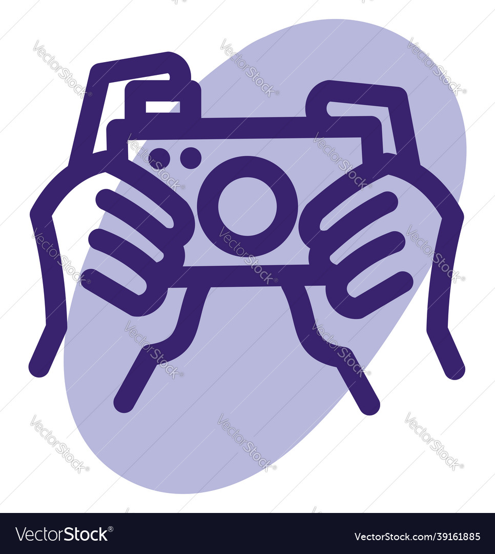 Taking a picture on white background Royalty Free Vector