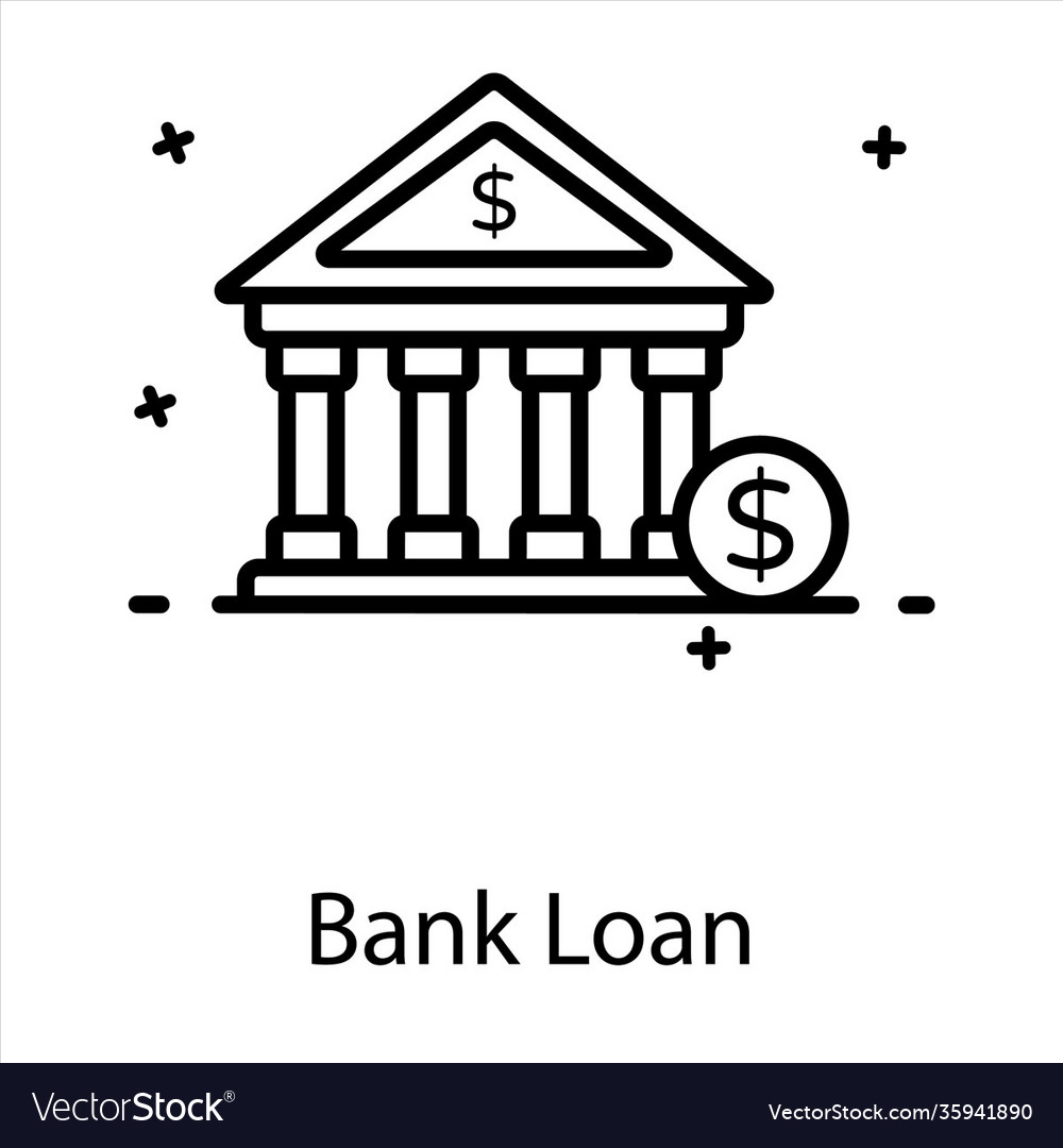 Bank loan Royalty Free Vector Image - VectorStock