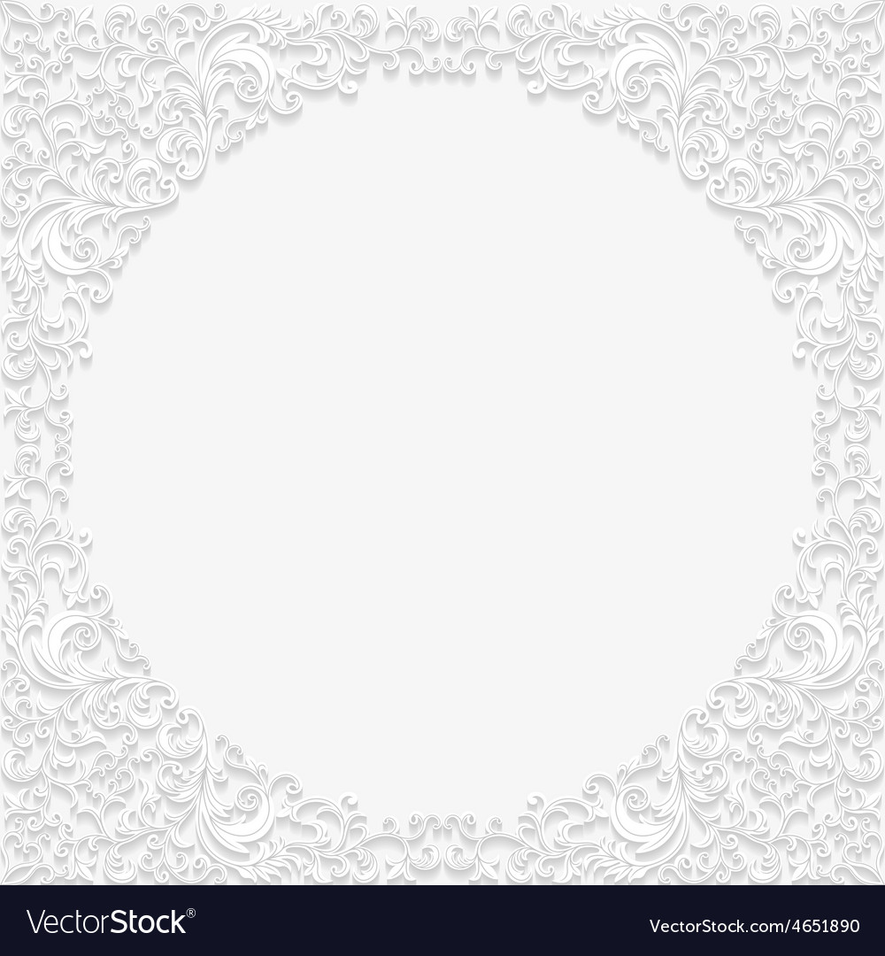 Decorative floral frame Royalty Free Vector Image