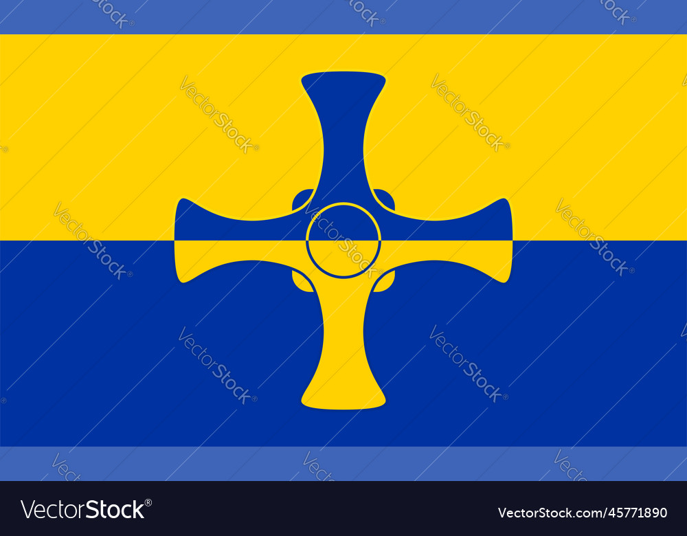 Flag of county palatine of durham and sadberge Vector Image