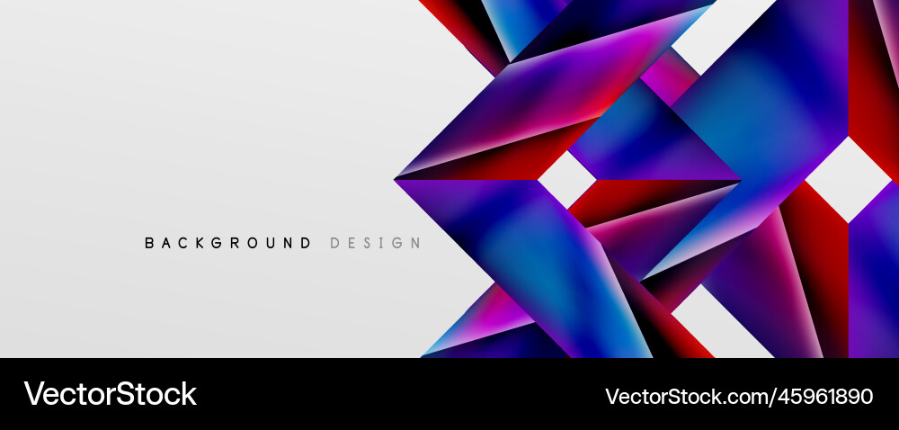 Triangle fluid color gradient abstract background Vector Image