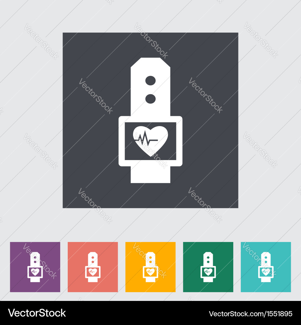 Pulseometer Sticker Pulsometer Royalty Free Vector Image - VectorStock
