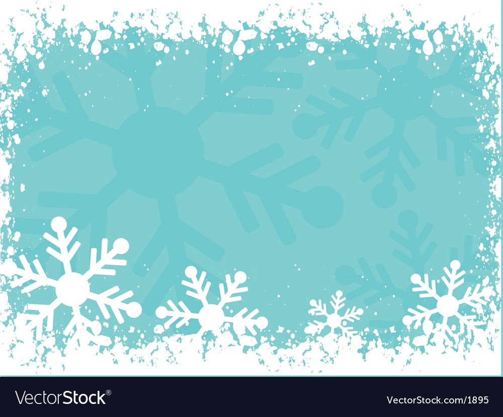 Snowy border Royalty Free Vector Image - VectorStock