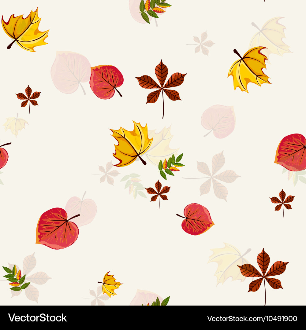 Autumn seamless pattern Royalty Free Vector Image