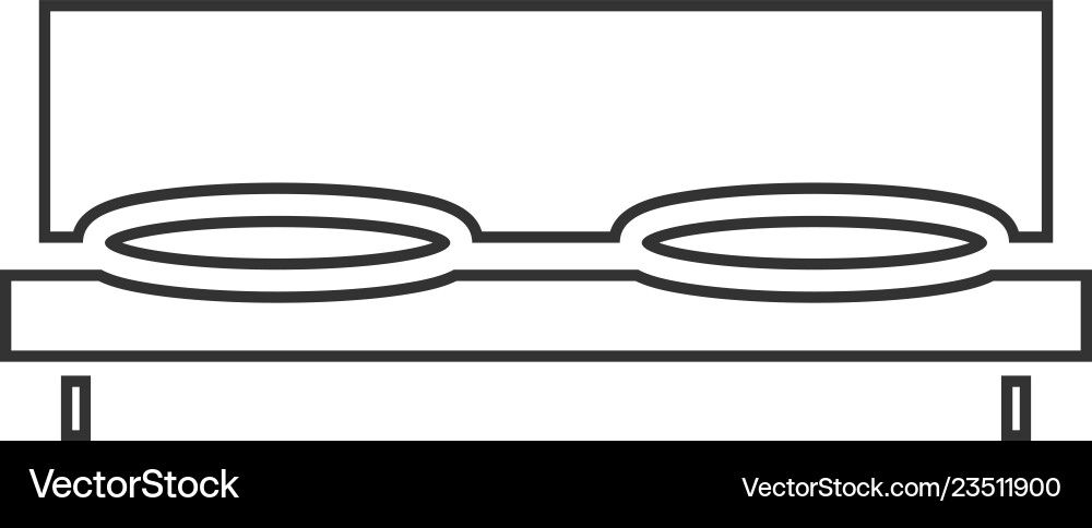 Bed icon flat Royalty Free Vector Image - VectorStock