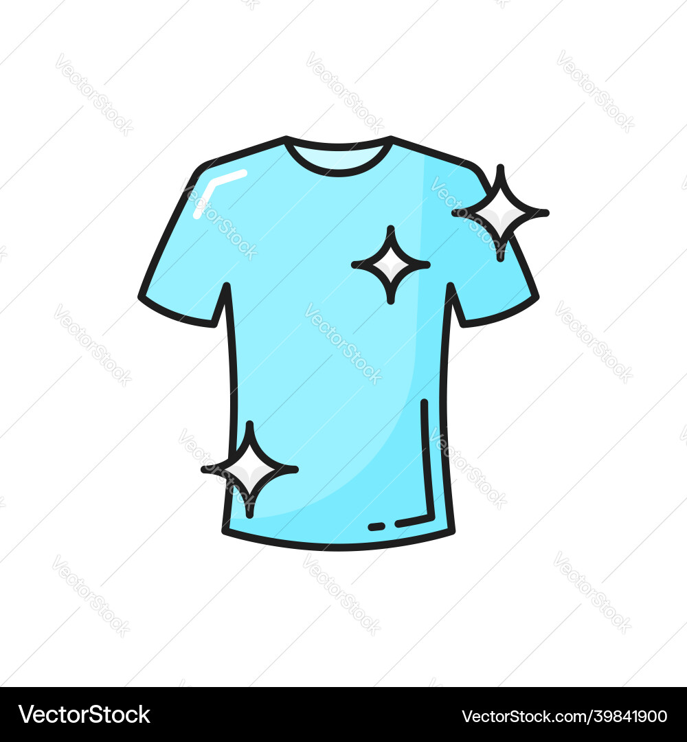 Brilliant clean washed tshirt whiteness cleaning Vector Image