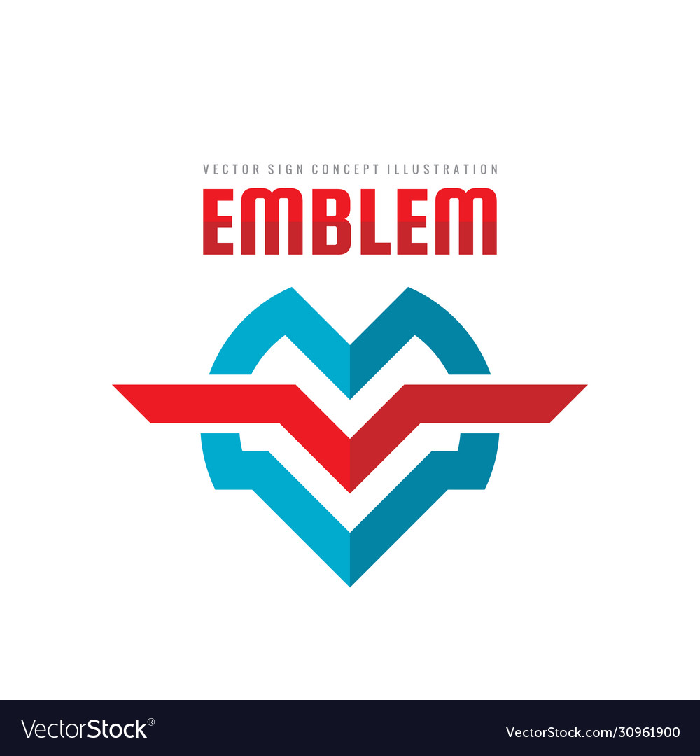 Emblem - logo template concept Royalty Free Vector Image