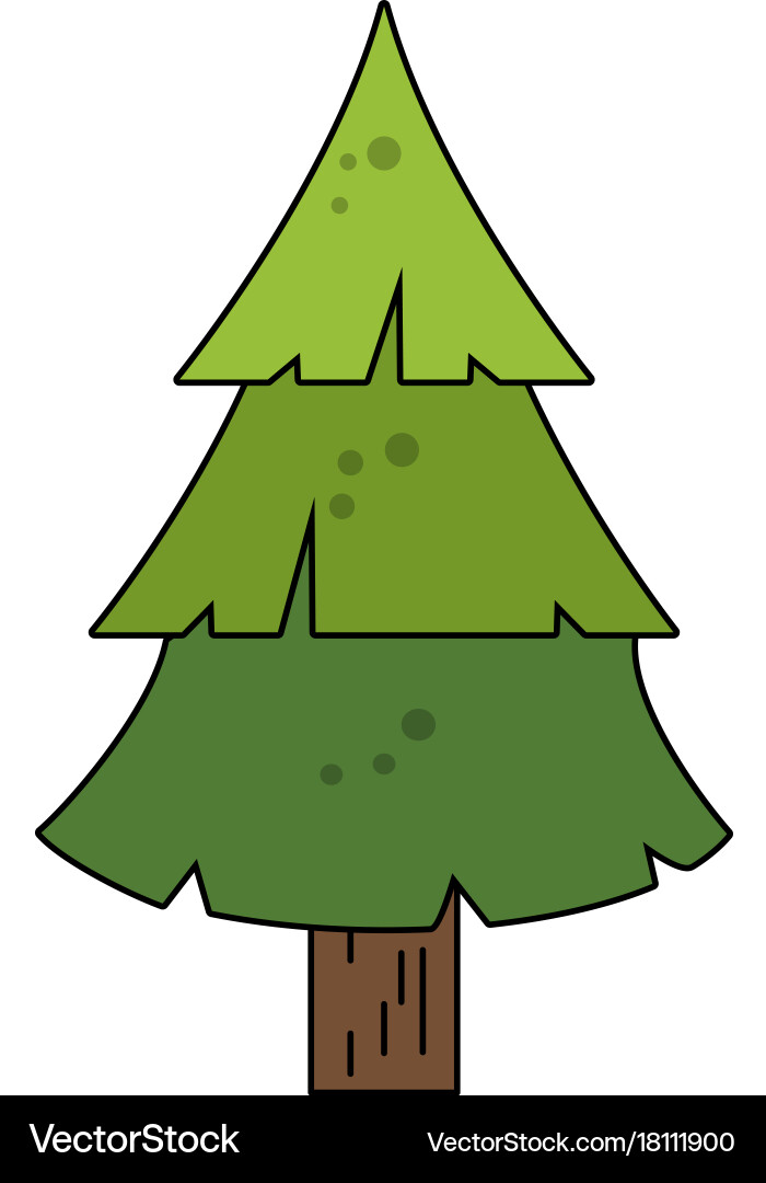 Pine tree icon image Royalty Free Vector Image