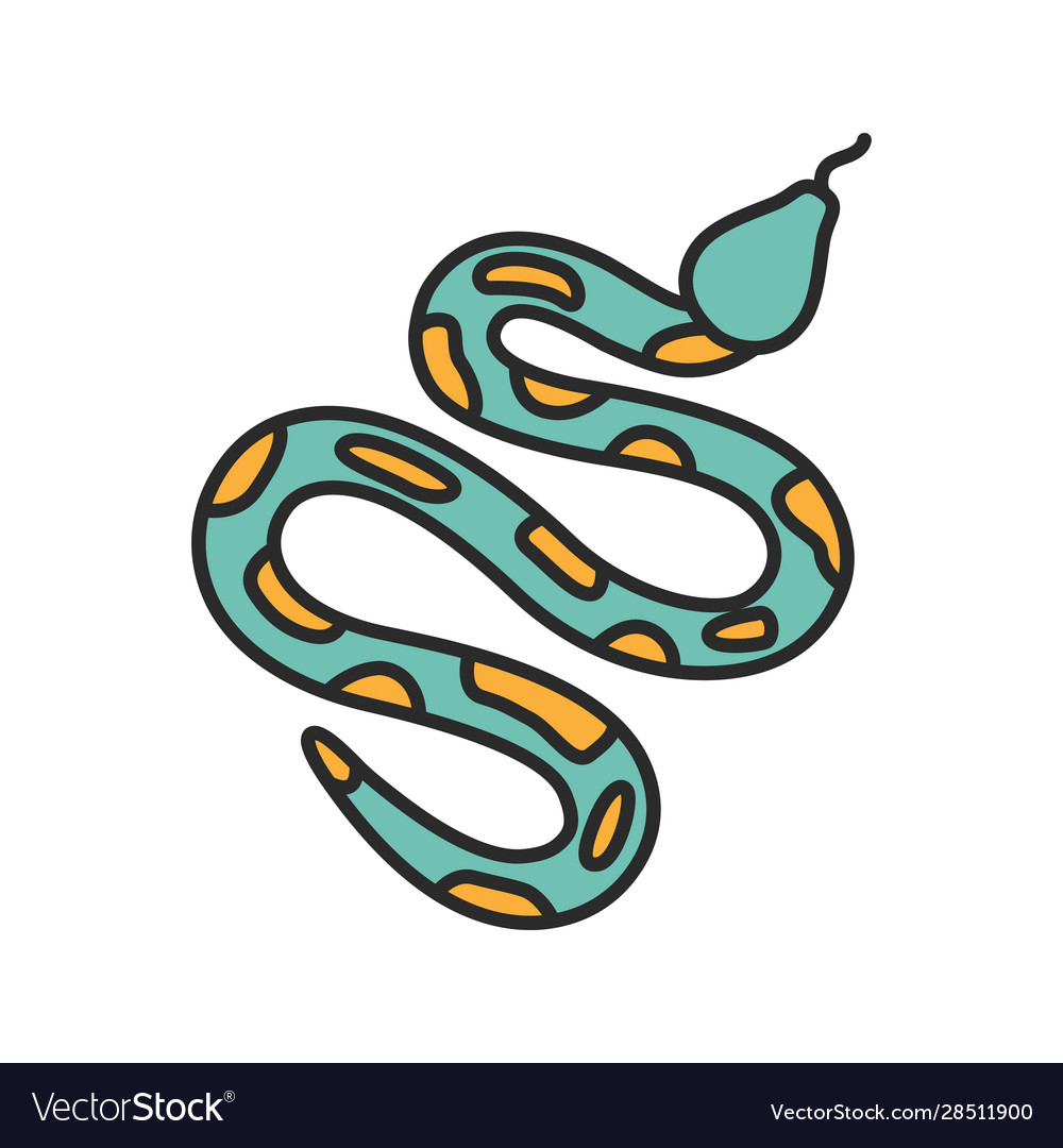 Python color icon Royalty Free Vector Image - VectorStock