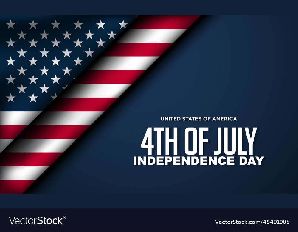 Happy 4th of july usa independence day background Vector Image