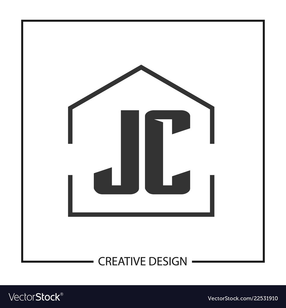 Initial letter jc logo template design Royalty Free Vector