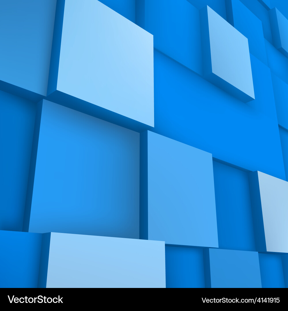 3d cubes abstract Royalty Free Vector Image - VectorStock