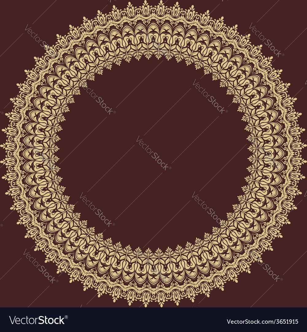 Orient pattern abstract ornament Royalty Free Vector Image