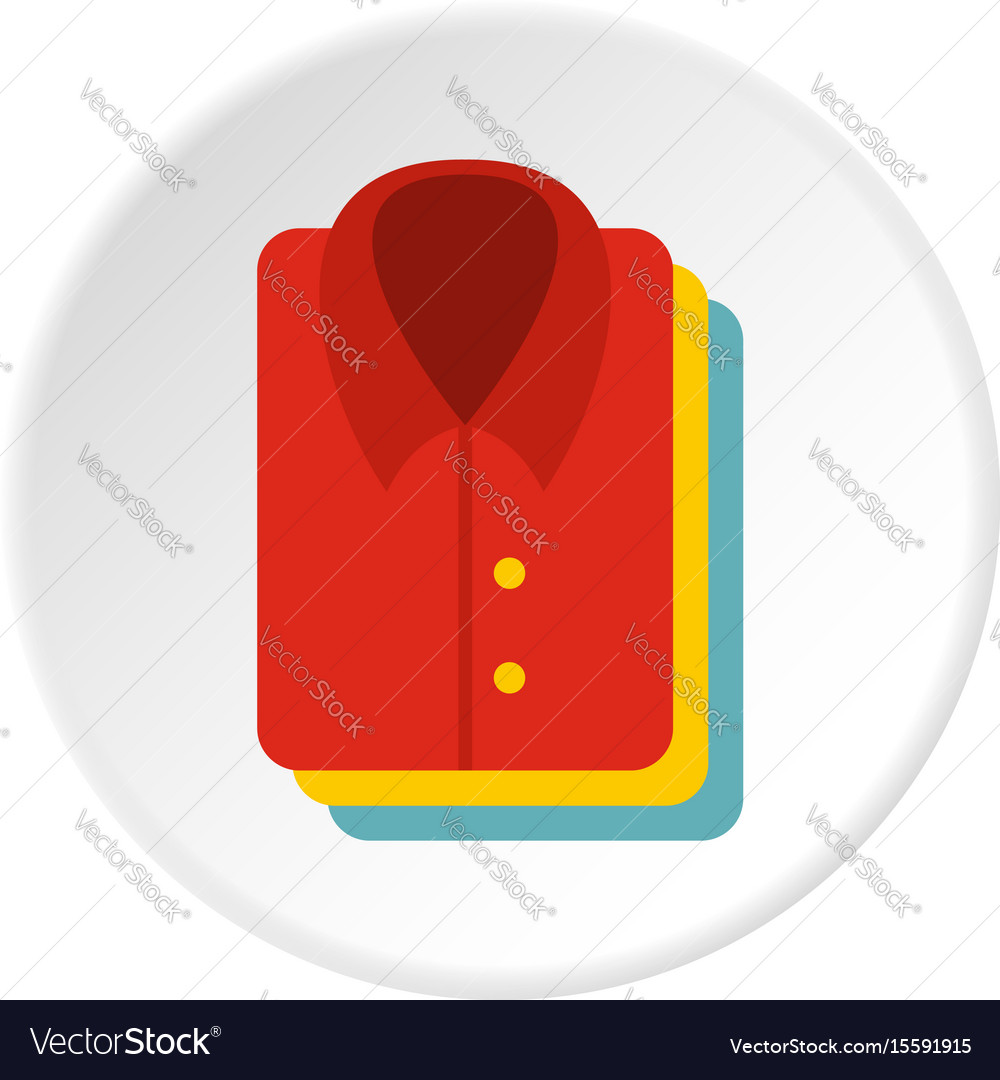 Stack Of Clothing Icon Circle Royalty Free Vector Image